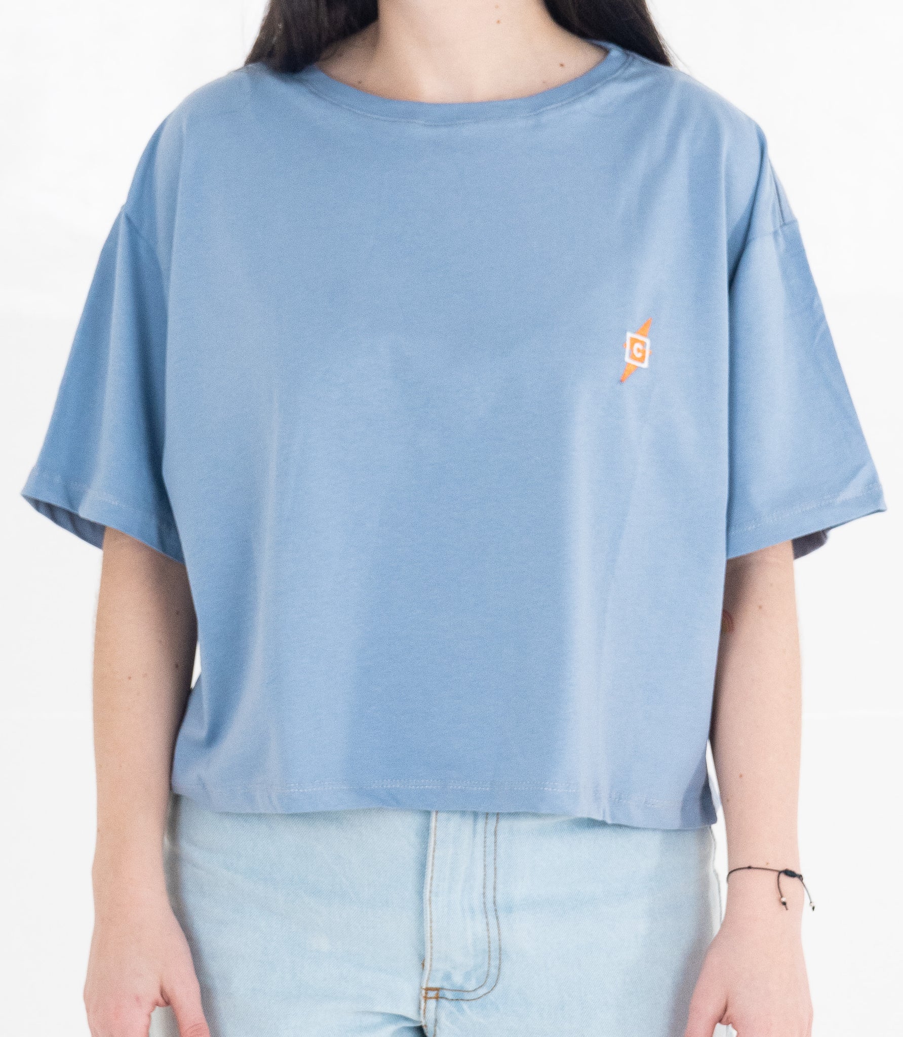 Crop Top Crew Básico en Azul | Crew by Cusica