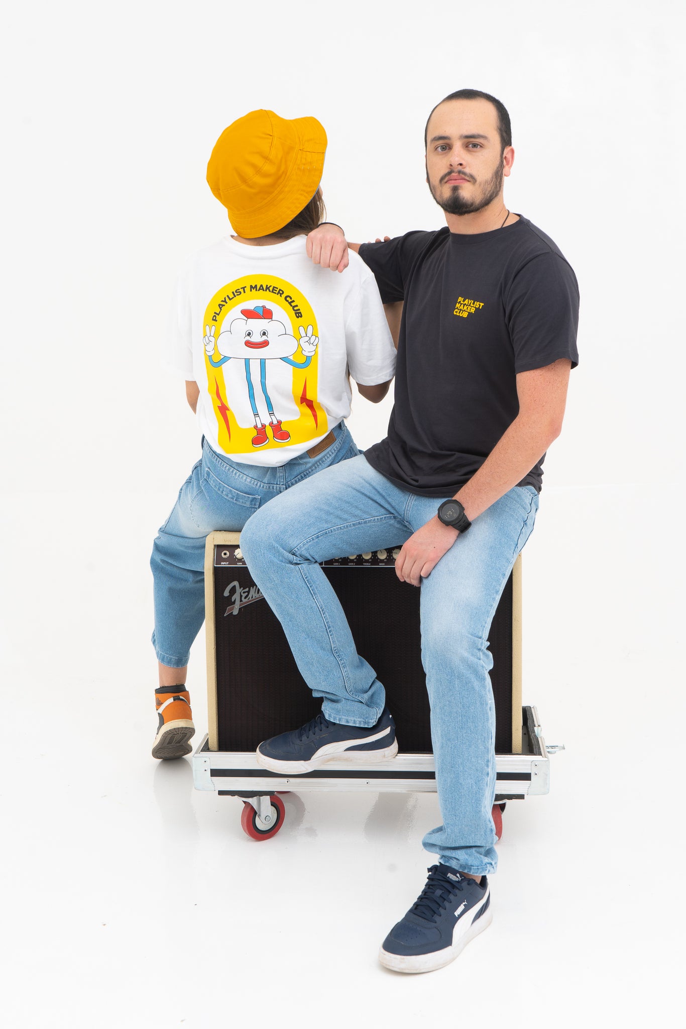 Camiseta Playlist Maker Club en Blanco | Crew by Cusica